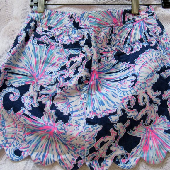 Lilly Pulitzer Multicolor Cotton Skort waist 26in - Picture 6 of 9